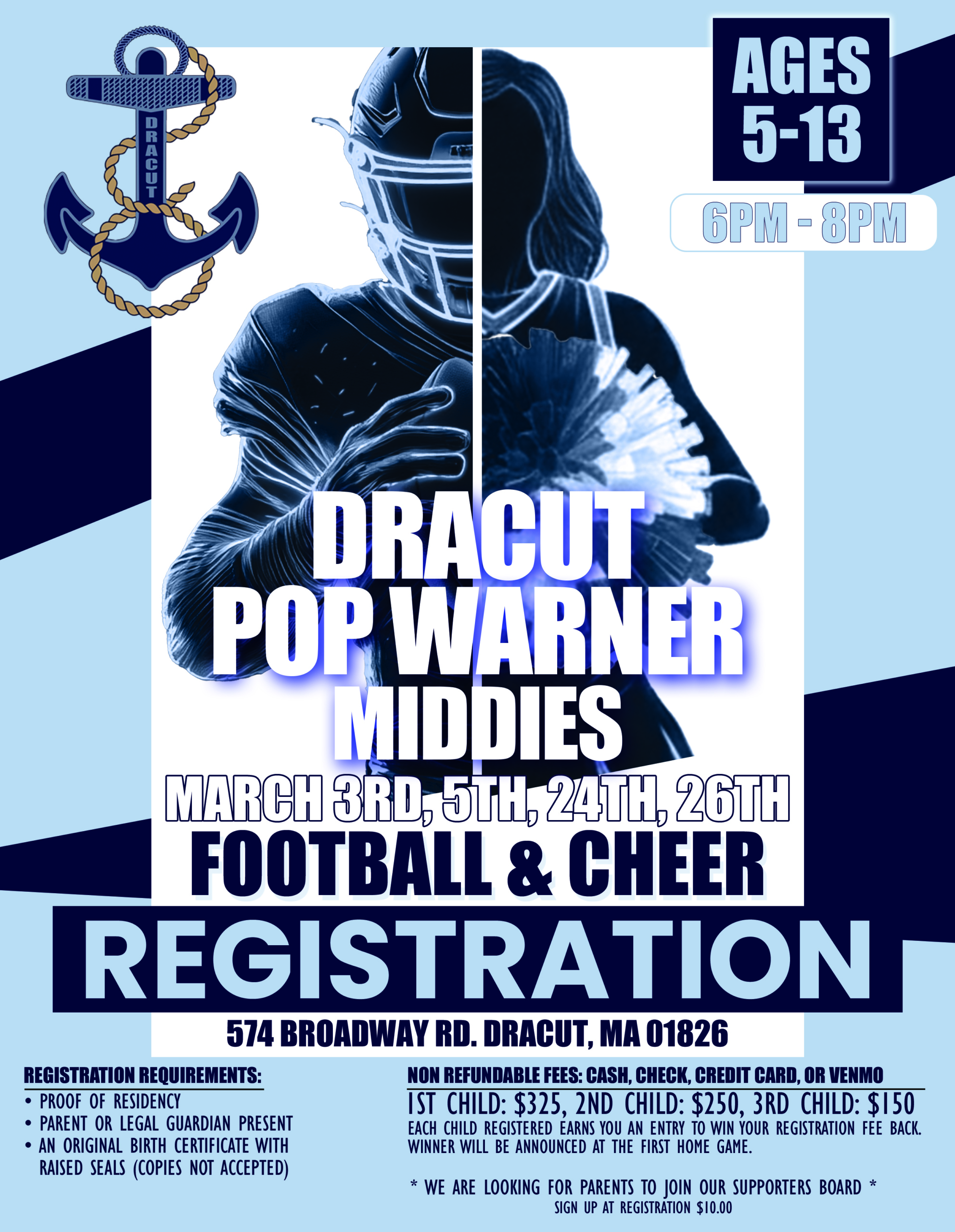 Dracut Pop Warner Football & Cheer